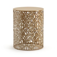 Столик Журнальный из ажурного металла Gueishi единый размер золотистый LA REDOUTE INTERIEURS  фото, kupilegko.ru